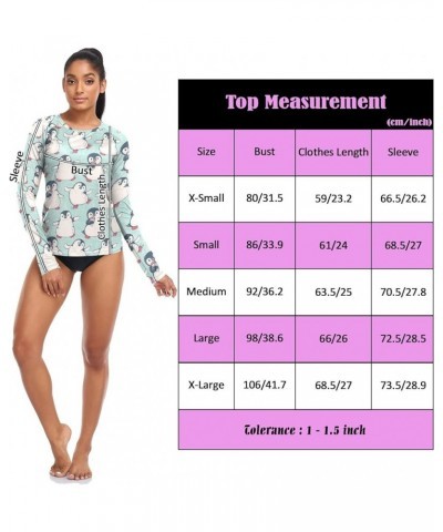 Rainbow Tree Women's Long Sleeves Rashguard Swim Shirt UPF 50+ Bathing Suits for Surfing Diving Outdoors XS 08 $12.53 Swimsuits