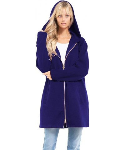 Women's Casual Oversized Loose Fit Zip Up Pullover Hoodie Tunic Sweatshirt Jacket Fall Outfits (S-3X) Royal $16.40 Hoodies & ...