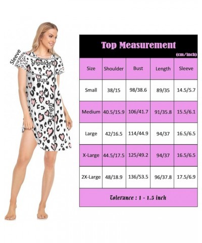 Women's PJ Nightshirt, Short Sleeves Nightgown Sleepwear Lingerie Sleep Dress(S-2XL) Multi 19 $15.95 Sleep & Lounge