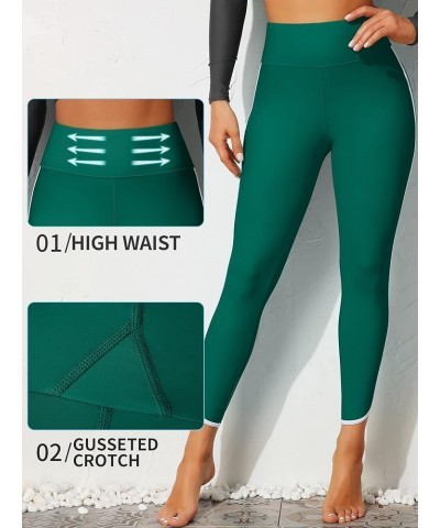 Womens Swim Pants with Pockets Long Swim Leggings High Waisted Swimming Pants 2 Green (No Pockets) $18.28 Swimsuits