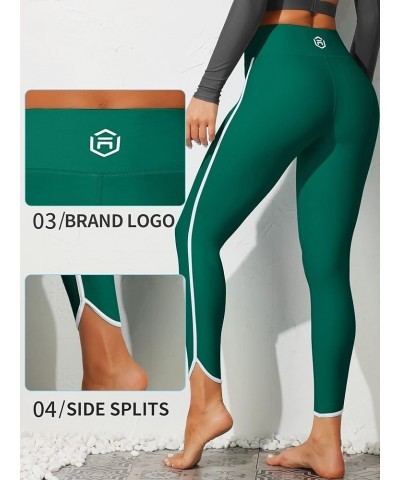 Womens Swim Pants with Pockets Long Swim Leggings High Waisted Swimming Pants 2 Green (No Pockets) $18.28 Swimsuits