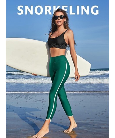 Womens Swim Pants with Pockets Long Swim Leggings High Waisted Swimming Pants 2 Green (No Pockets) $18.28 Swimsuits