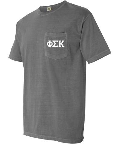 Phi Sigma Kappa PSK Fraternity Comfort Colors Pocket T-Shirt Grey $13.50 T-Shirts