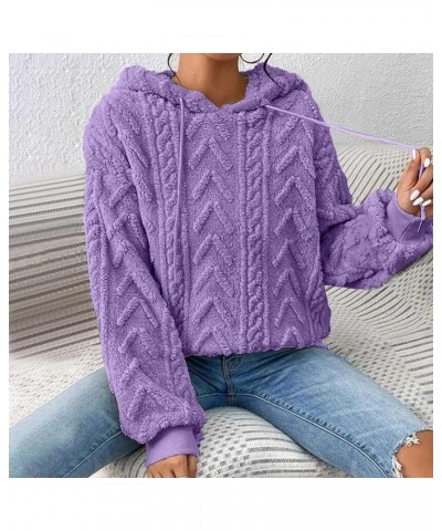 Hoodie Sweaters for Women Cable Knit Slouchy Long Sleeve Oversized Sweatshirt Cozy Chunky Y2K Hoodie Drawstring Pullover Tops...