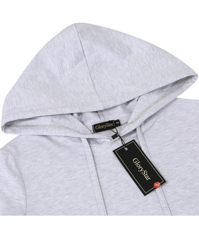 Women's Hoodie Dress Pullover Hoody Dress Casual Fitted Knee Length Dress with Pocket A-off-white $16.52 Hoodies & Sweatshirts