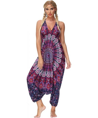 Womens Yoga Pants Jumpsuit Backless Sleeveless Baggy Casual Hippie Boho Palazzo Sexy Adjustable Strappy for S-XL 13 $13.92 Ju...