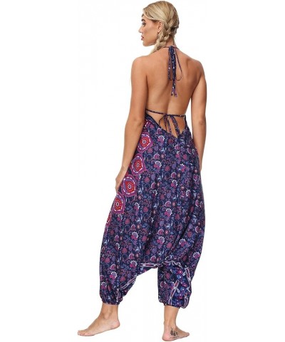 Womens Yoga Pants Jumpsuit Backless Sleeveless Baggy Casual Hippie Boho Palazzo Sexy Adjustable Strappy for S-XL 13 $13.92 Ju...