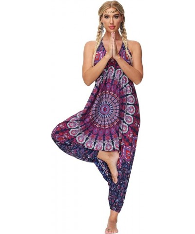 Womens Yoga Pants Jumpsuit Backless Sleeveless Baggy Casual Hippie Boho Palazzo Sexy Adjustable Strappy for S-XL 13 $13.92 Ju...