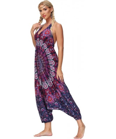 Womens Yoga Pants Jumpsuit Backless Sleeveless Baggy Casual Hippie Boho Palazzo Sexy Adjustable Strappy for S-XL 13 $13.92 Ju...