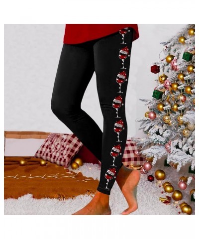 Christmas Seamless Workout Leggings for Women Opaque Buttery Soft Stretch Comfort Yoga Pants for Jogging Sports Ankle Z01-bla...