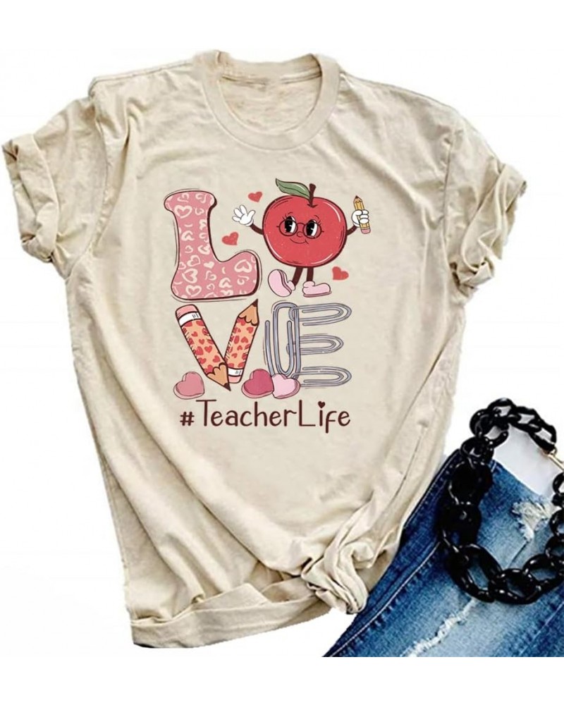 Teacher Valentine's Day Shirt Positive Affirmations Candy Hearts T-Shirts Teacher Valentines Gift Tees Love $8.39 T-Shirts