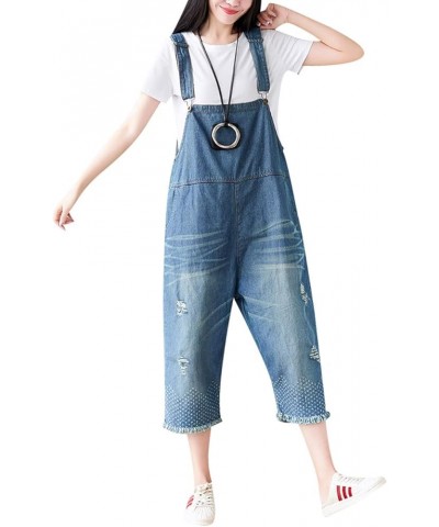 Women's Loose Baggy Denim Wide Leg Jumpsuit Rompers Overalls Style 7 $21.60 Overalls