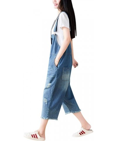 Women's Loose Baggy Denim Wide Leg Jumpsuit Rompers Overalls Style 7 $21.60 Overalls