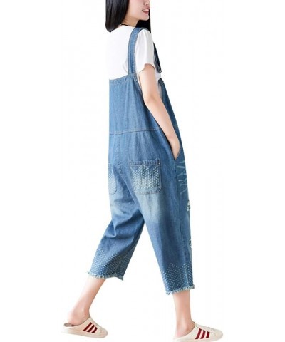 Women's Loose Baggy Denim Wide Leg Jumpsuit Rompers Overalls Style 7 $21.60 Overalls