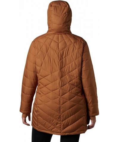 Women's Heavenly Long Hooded Jacket Camel Brown $36.51 Jackets