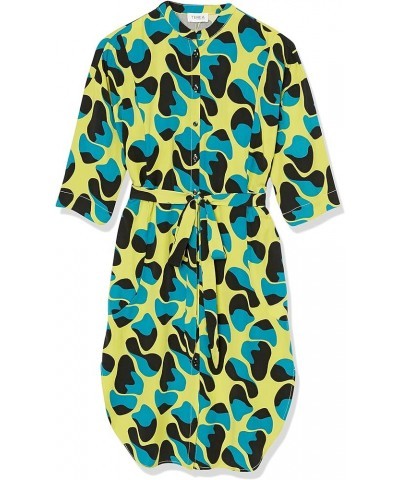 Women's Adeline Waist Tie Shirt Dress Citronelle Cell Print $13.16 Dresses