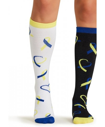 Printsupport Women 12 mmHg Support Socks Down Syndrome Day $10.06 Activewear