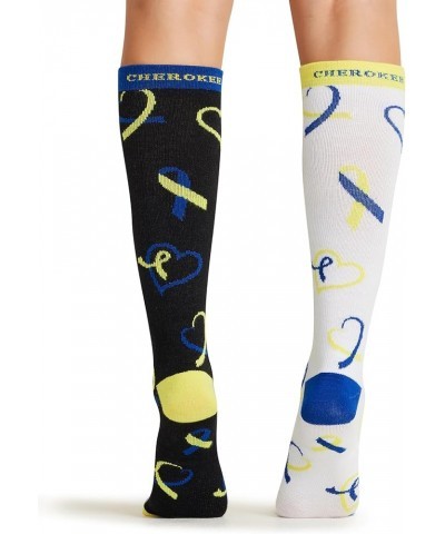 Printsupport Women 12 mmHg Support Socks Down Syndrome Day $10.06 Activewear