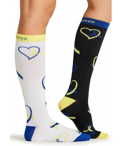 Printsupport Women 12 mmHg Support Socks Down Syndrome Day $10.06 Activewear