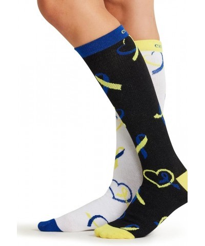 Printsupport Women 12 mmHg Support Socks Down Syndrome Day $10.06 Activewear