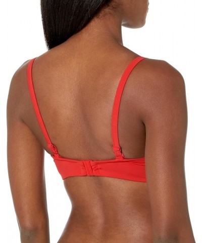 Anya Riva Twist Bandeau Underwire Bikini (SW1303)- Black Fiery Red $19.02 Swimsuits