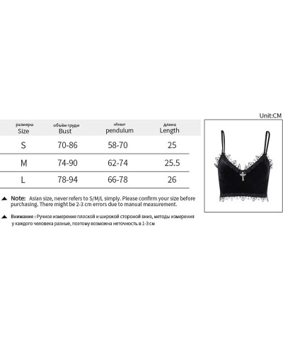 Women's Black Mall Goth Crop Top Gothic Skull Punk Lace Cami Clubwear Sexy Tank Tops Ruffles Backless Vest Black Gothic Tops ...