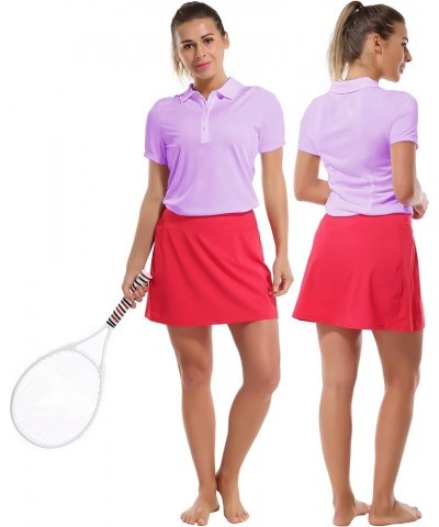 2 Styles Polo/Sleeveless Women's UPF 50+ Sun Protection Athletic Tennis Golf Shirts Quick Dry Outdoor Sports Short Sleeve Pol...