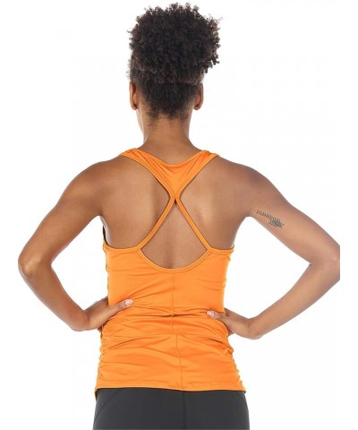 Workout Yoga Fitness Sports Racerback Tank Tops for Women Dark Cheddar $13.19 Activewear