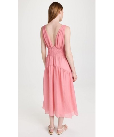 Women's Sleeveless V Neck Smocked Dress Rosetta $25.70 Dresses