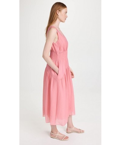 Women's Sleeveless V Neck Smocked Dress Rosetta $25.70 Dresses