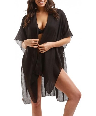 Womens Bride Tribe Cover Up Bachelorette Swimsuit Beach Shawl Wrap Maid of Honor - Black $32.55 Swimsuits