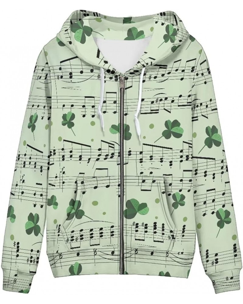 Women Long Sleeve Zip-Up Hoodie Jacket Sweatshirt Coat St Patricks Day 7 $21.42 Jackets