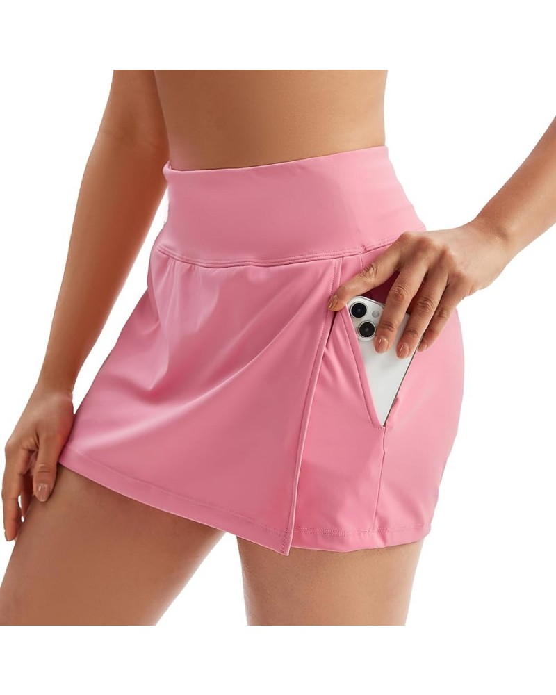 Flowy Skort Shorts for Women Gym Yoga Athletic Workout Running Tennis Skirt Cute Girls Trendy Clothes Casual Summer Pink $13....