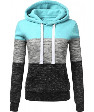 Casual Hoodies for Women Long Sleeves Oversized Sweatshirts with Poackets Fashion Outwear Hooded 2023 Fashion D-blue $7.41 Ho...