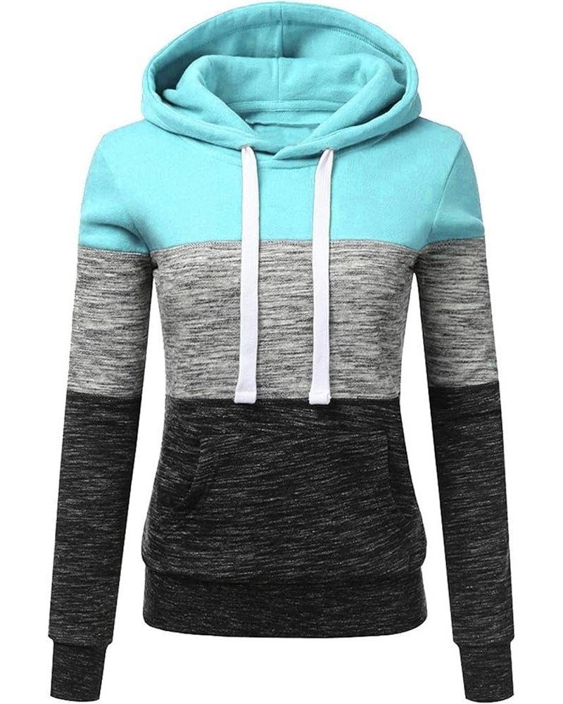 Casual Hoodies for Women Long Sleeves Oversized Sweatshirts with Poackets Fashion Outwear Hooded 2023 Fashion D-blue $7.41 Ho...