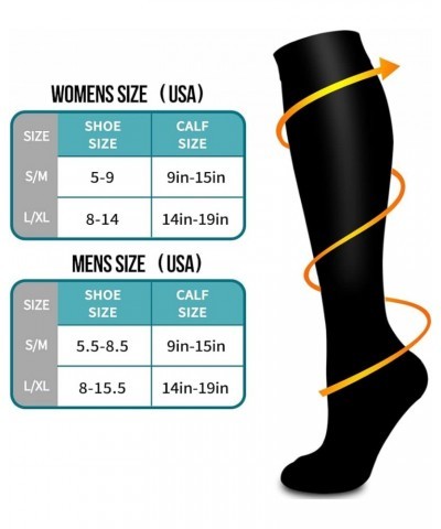 Compression Socks For Women& Men circulation(8 Pairs),Socks-Best for Running,Sports,Hiking,Flight travel,Pregnancy 02-3black/...