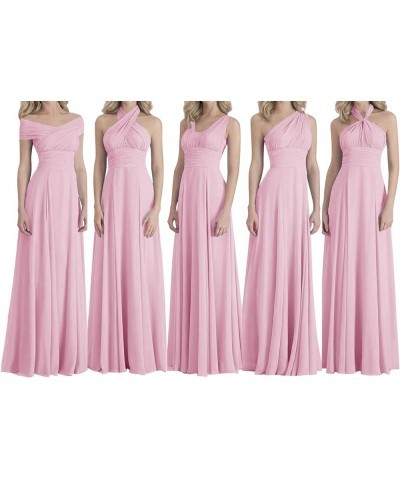 Bridesmaid Dresses Long Prom Dresses Multiple Wearing Methods Bridesmaid Gowns Pink $46.74 Dresses