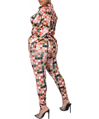 2 Piece Legging Pant Sets for Women Floral Print Long Sleeve Tracksuits Outfits Color Block10588 $23.09 Activewear