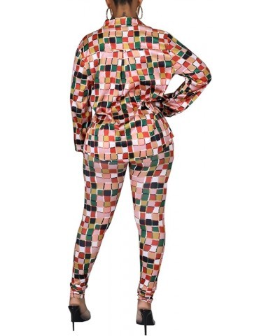 2 Piece Legging Pant Sets for Women Floral Print Long Sleeve Tracksuits Outfits Color Block10588 $23.09 Activewear