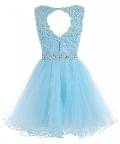 Women's Short Tulle Beading Homecoming Dresses 2022 Prom Party Gowns 361-mint $17.80 Dresses