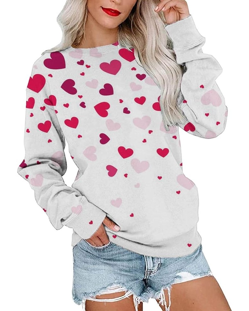 Womens Casual Crewneck Sweatshirts Long Sleeve Cute Tunic Tops Loose Fitting Pullovers H-j $4.26 Activewear