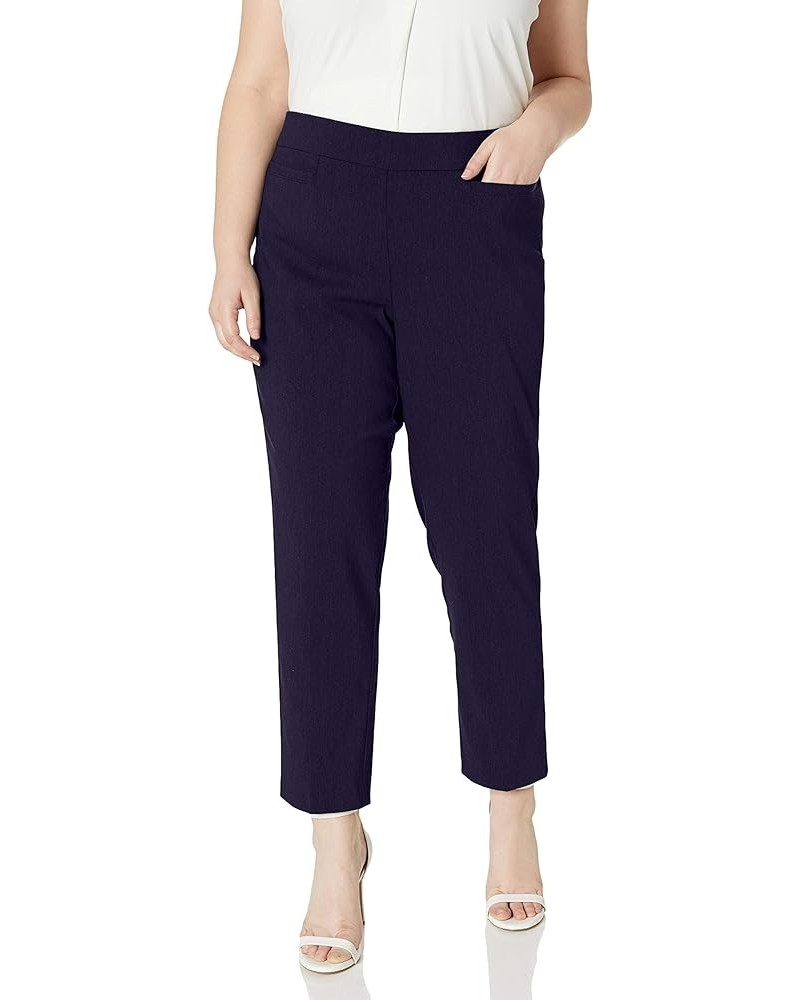 Women's Allure Slimming Plus Size Stretch Pants-Modern Fit Navy $11.44 Pants