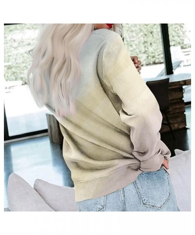 Sweatshirts For Women Trendy 2023 Long Sleeve Butterfly Printed Hoodies Y2kTeen Girls Loose Sweatshirt With Pocket C-khaki $9...