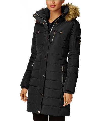 MICHAEL Women's Down Winter Coat with Zip Out Hood Black $89.76 Jackets