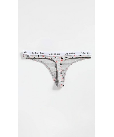 Women's Carousel Logo Cotton Thong Multipack Panty 3 Tomato/Twinkle/Grey Heather/Black $24.97 Lingerie