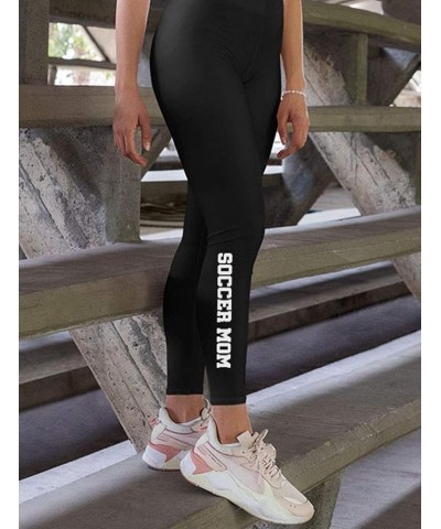 Mothers Day Soccer Mom Gift Softball Mom Leggings for Women Mom Life Leggings / Soccer Mom $10.50 Leggings