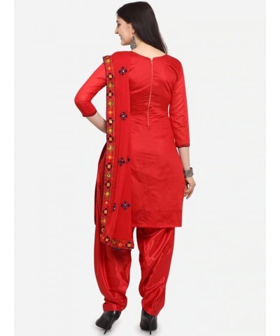 salwar kameez Set for women ready to wear Indian Plus Size Party Wear patiala dresses for women Red $31.35 Dresses