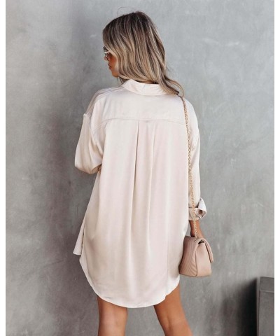 Women's V-Neck Swimsuit Beach Cover Up Shirt Bikini Beachwear Bathing Suit Beach Dress Apricot 8742 $10.56 Swimsuits