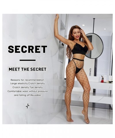 Mesh Pants Sheers Plus Size Fishnet Stockings for Women Pantyhose Bodysuit Tights Leggings Dancewear Medias Black S Net $9.71...