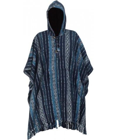 Women's Poncho Pure Cotton Brushed Baja Hooded Poncho 15 $30.79 Sweaters